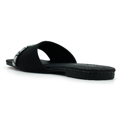 Picture of Nino Rossi Women's Flat Sandal Black