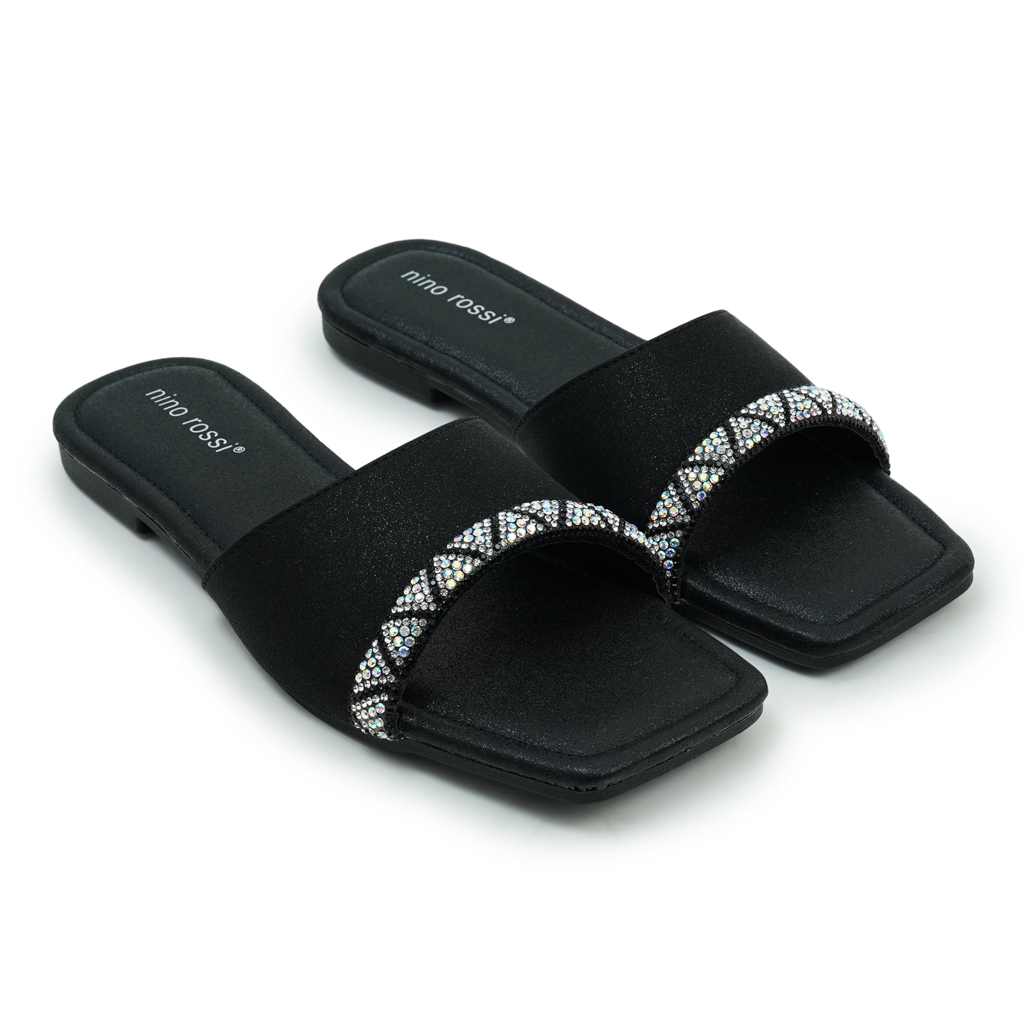 Picture of Nino Rossi Women's Flat Sandal Black