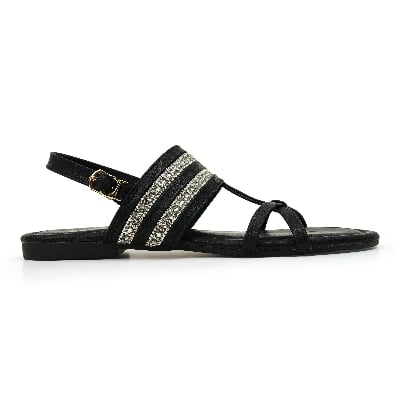 Picture of Nino Rossi Women's Back Belt Sandal Black