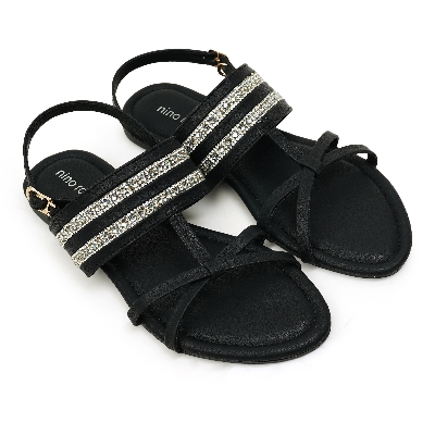 Picture of Nino Rossi Women's Back Belt Sandal Black