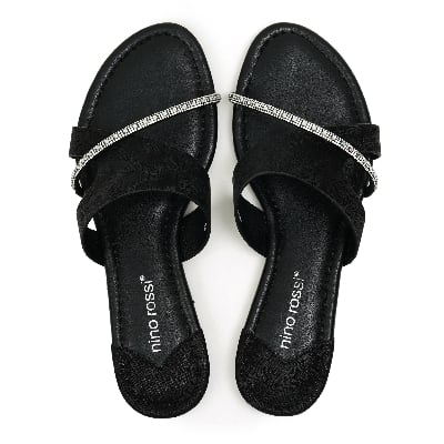 Picture of Nino Rossi Women's Flat Sandal Black