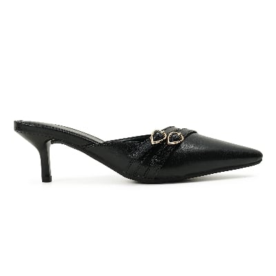 Picture of Moochie Women's Mid Heel Sandal Black