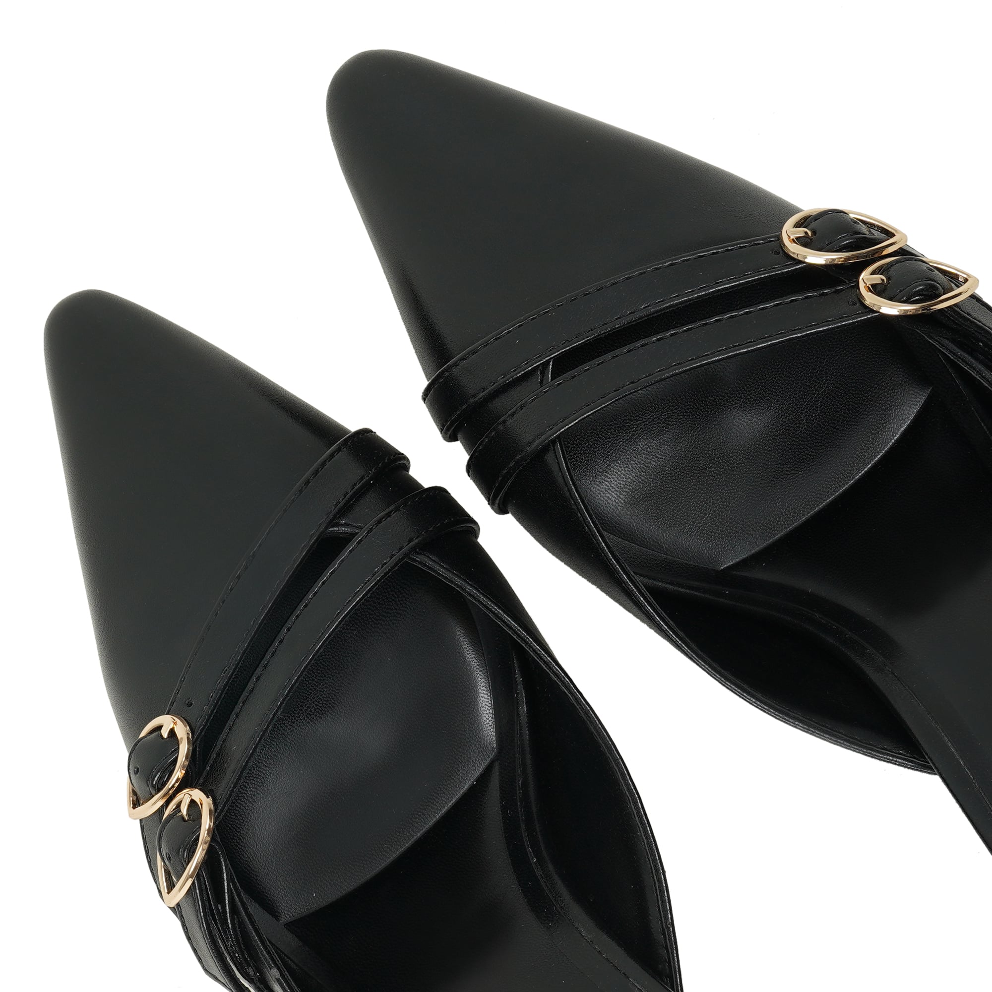 Picture of Moochie Women's Mid Heel Sandal Black