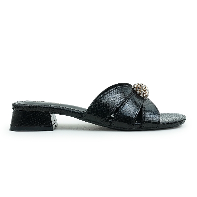 Picture of Nino Rossi Women’s Block Heel Sandal Black