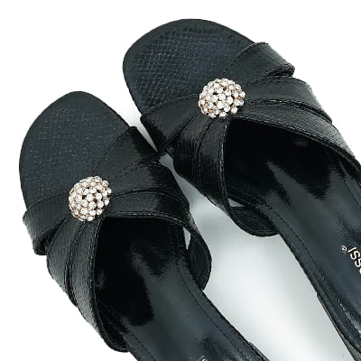 Picture of Nino Rossi Women’s Block Heel Sandal Black