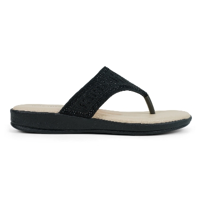 Picture of Nino Rossi Women's Thong Sandal Black