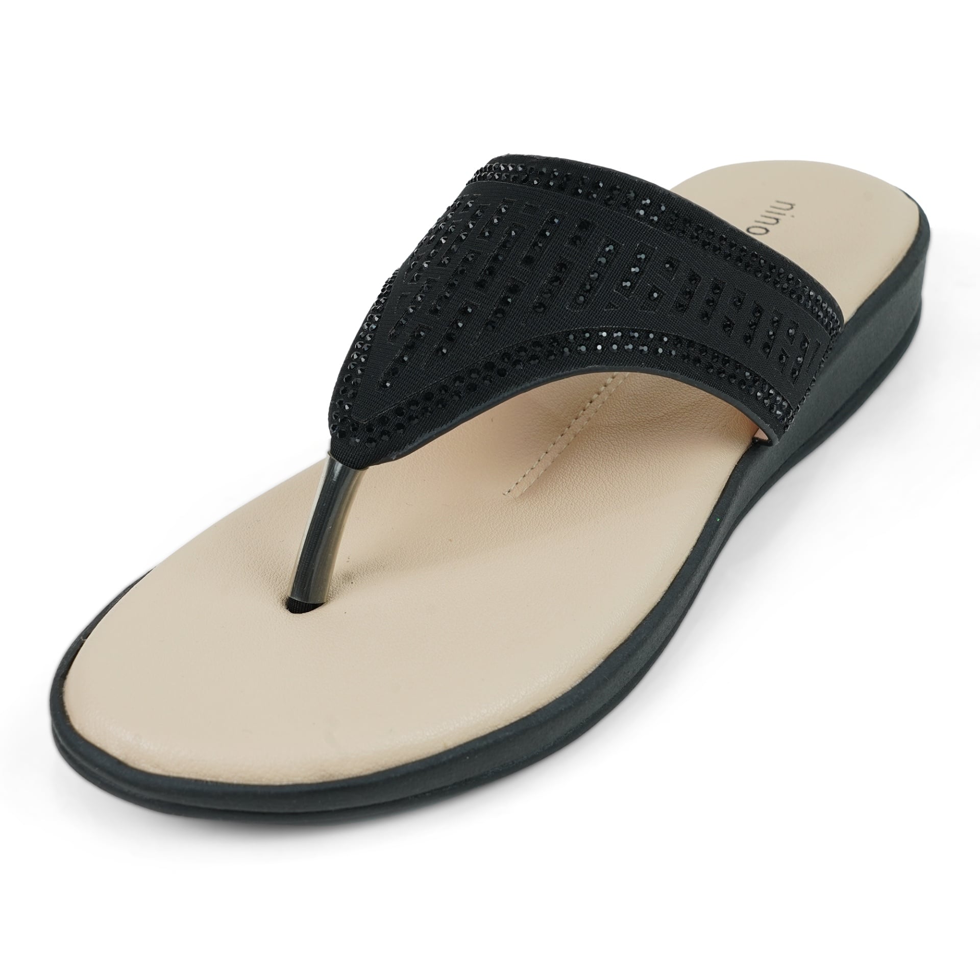 Picture of Nino Rossi Women's Thong Sandal Black