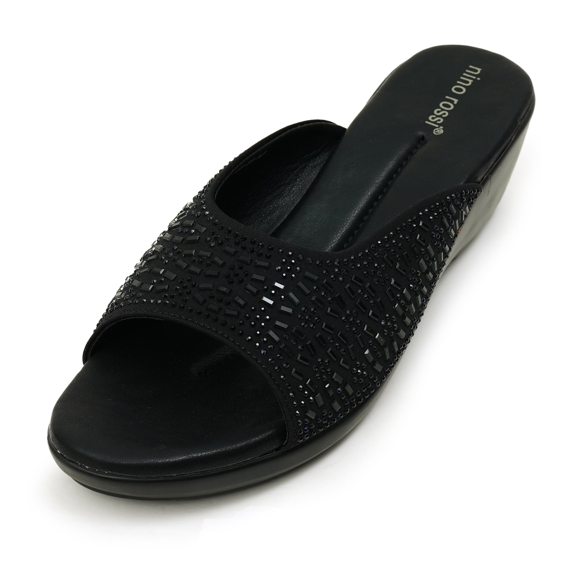 Picture of Nino Rossi Mid Heel Sandal Black