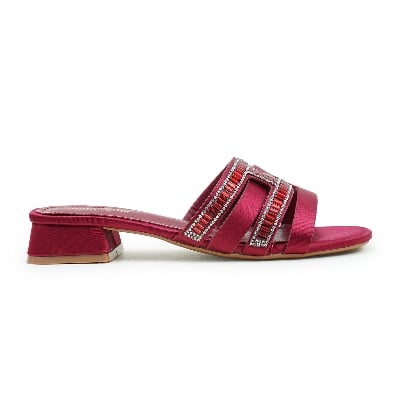 Picture of Nino Rossi Women’s Open Block High Heel Wine