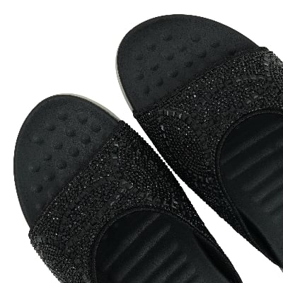 Picture of Nino Rossi Women's Mid Heel Sandal Black
