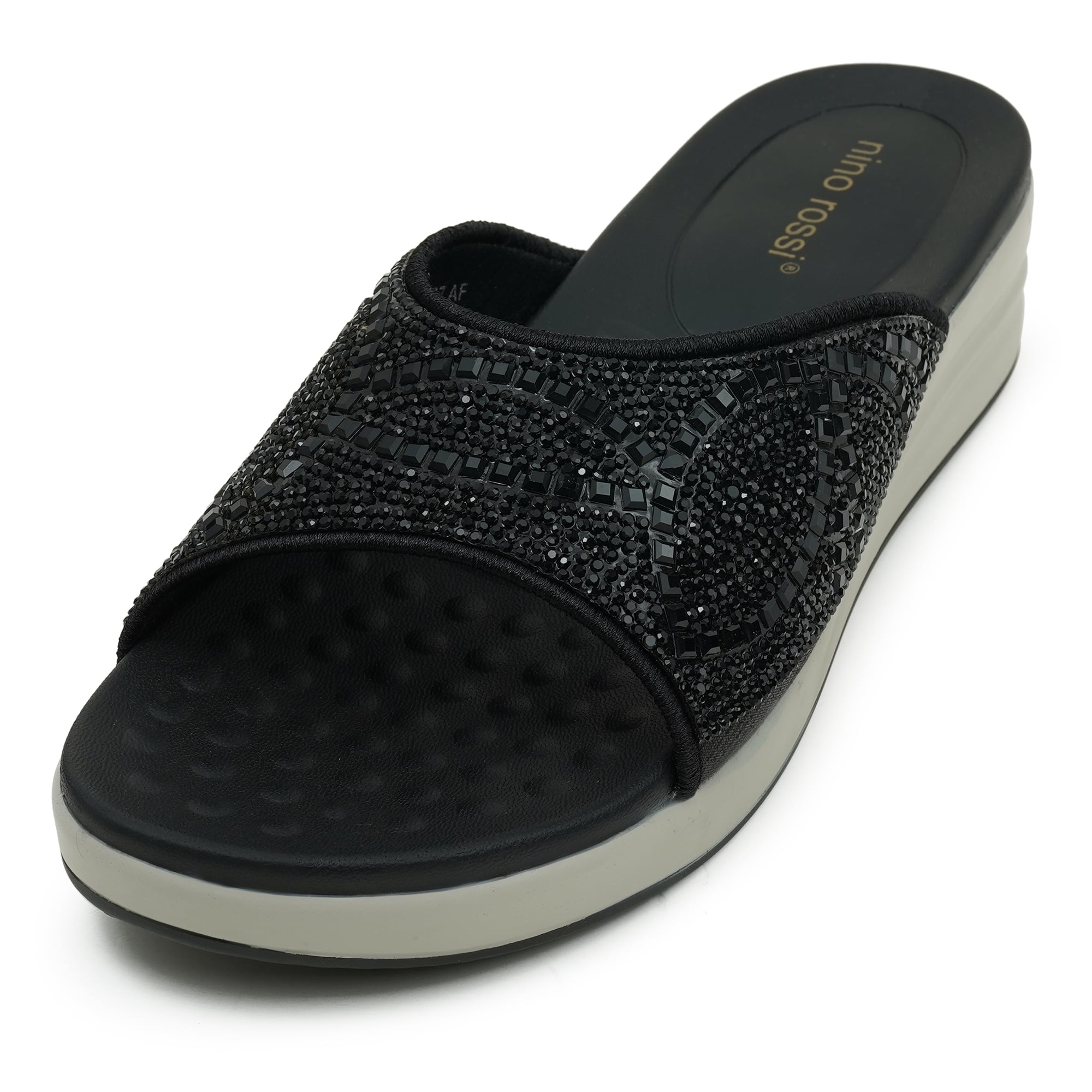 Picture of Nino Rossi Women's Mid Heel Sandal Black