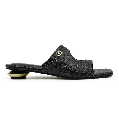 Picture of Moochie Women's Mid Heel Sandal Black