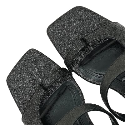 Picture of Moochie Women's Mid Heel Sandal Black