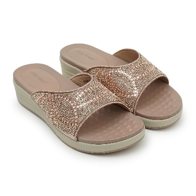 Picture of Nino Rossi Women's Mid Heel Sandal Baby Pink