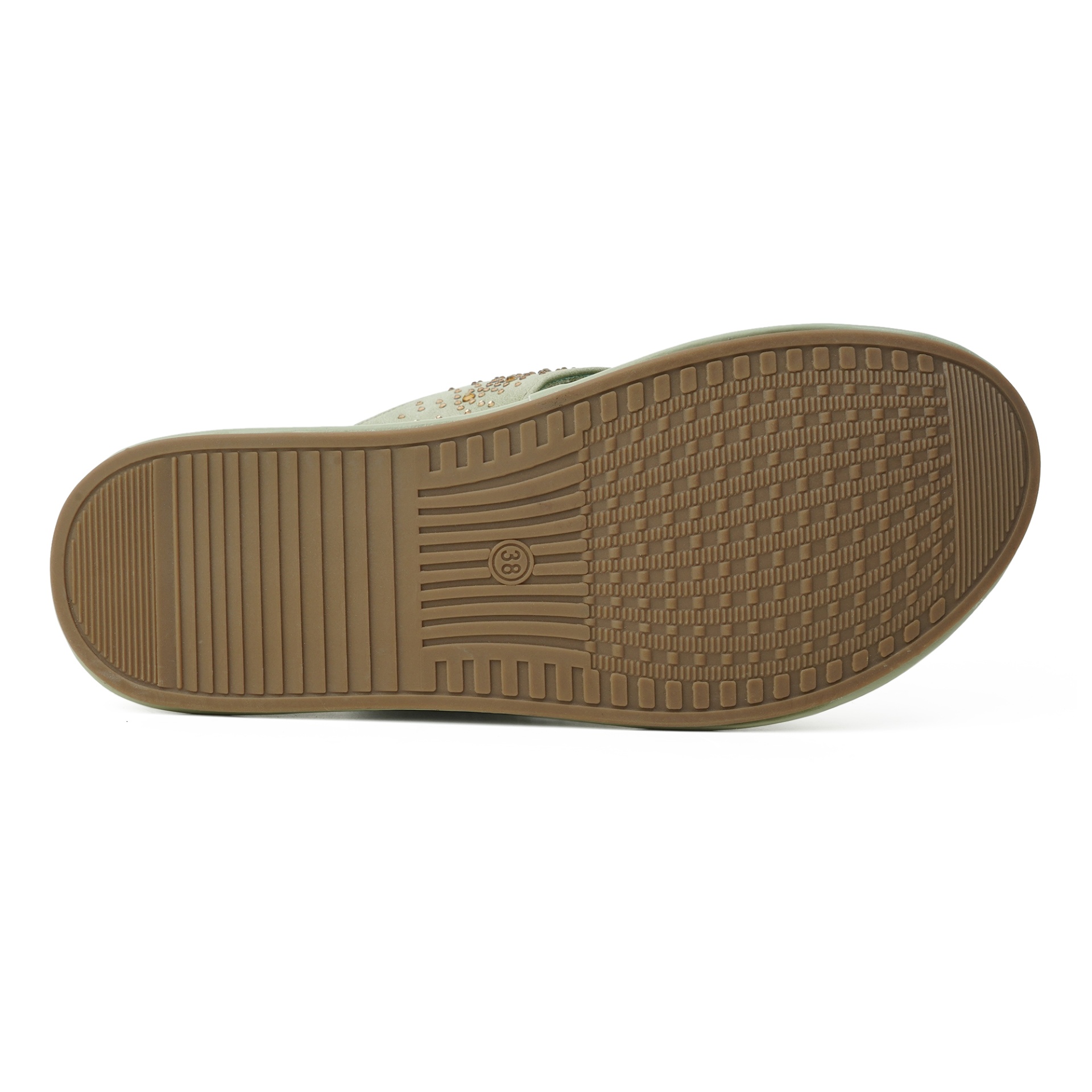 Picture of Nino Rossi Women's Mid Heel Sandal Green