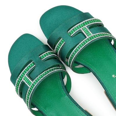 Picture of Nino Rossi Women’s Open Block Heel Bottle green