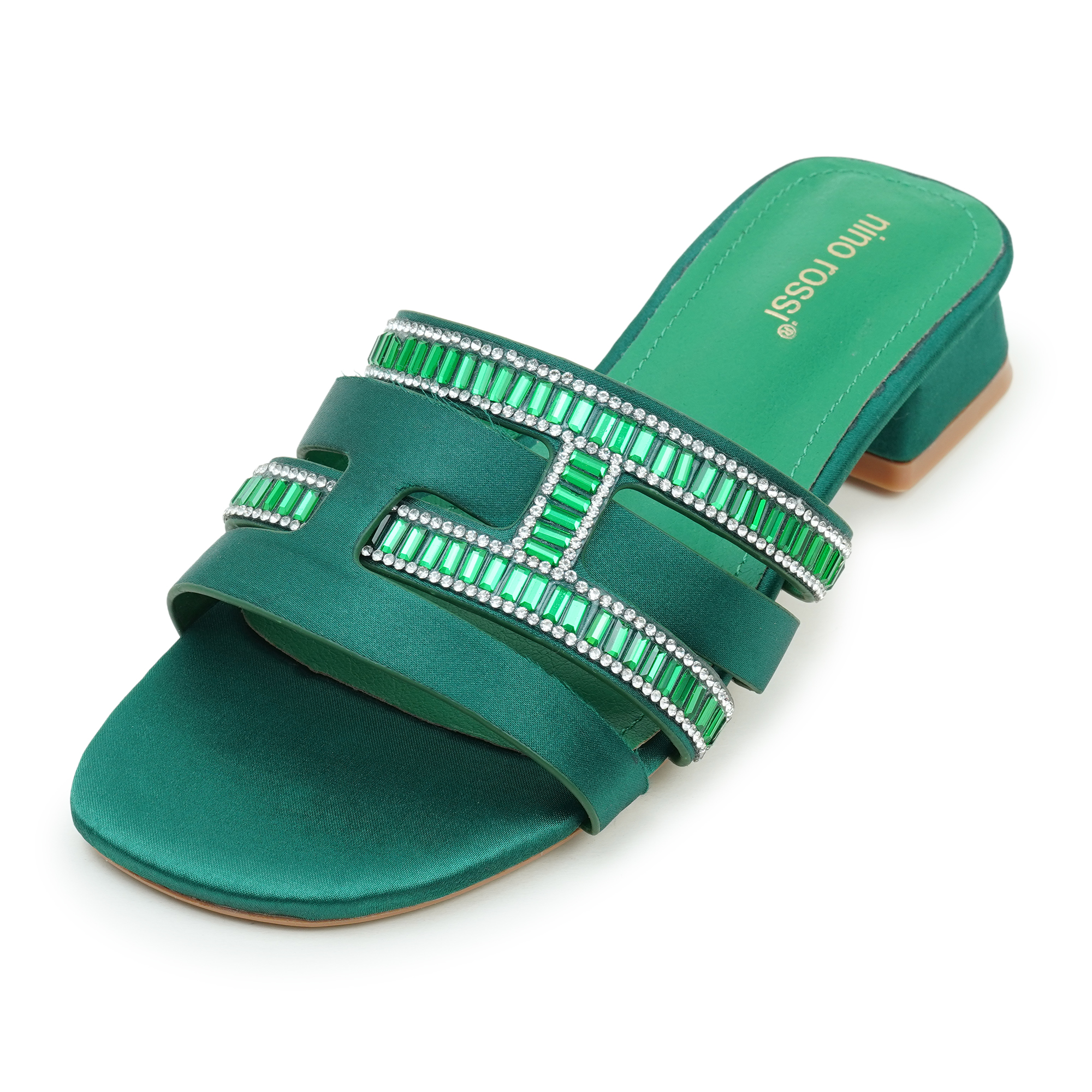 Picture of Nino Rossi Women’s Open Block Heel Bottle green