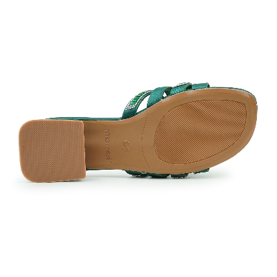 Picture of Nino Rossi Women’s Open Block Heel Bottle green