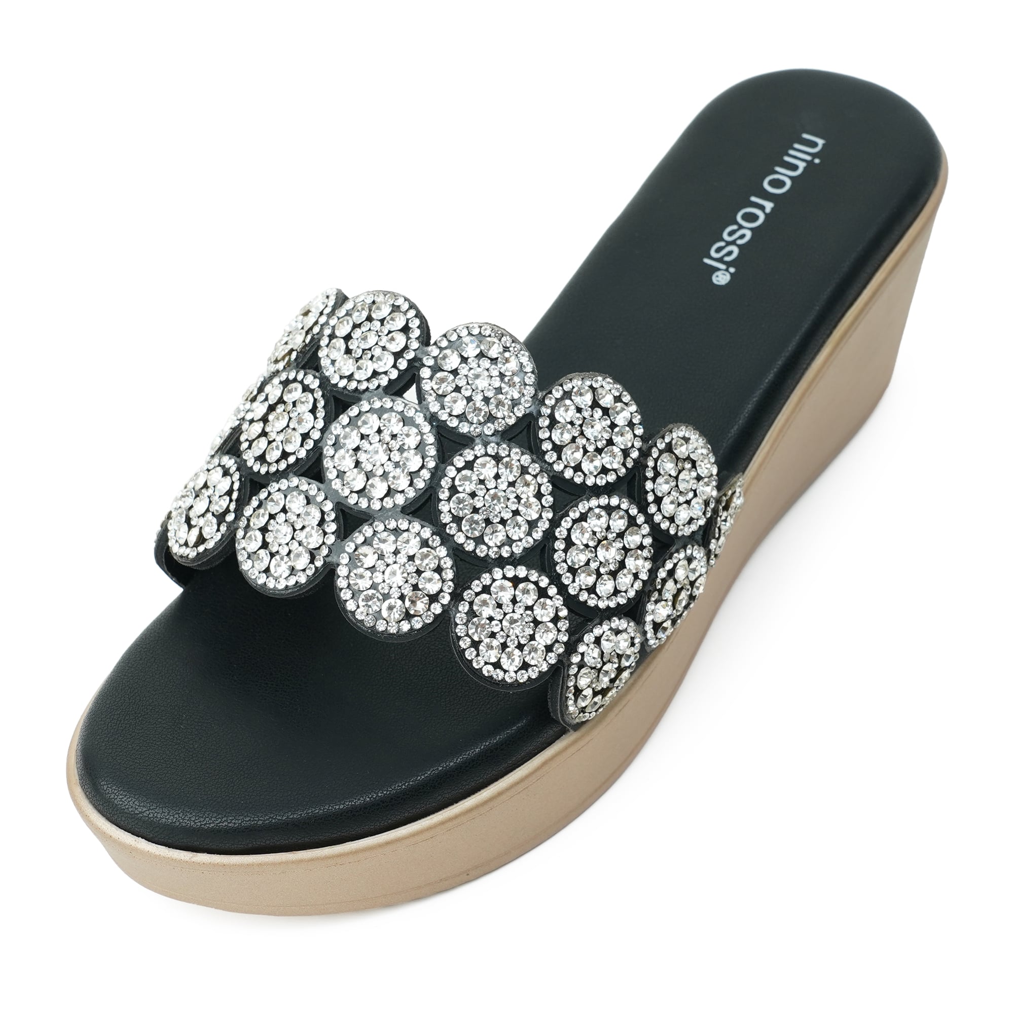 Picture of Nino Rossi Women's Mid Heel Sandal Black