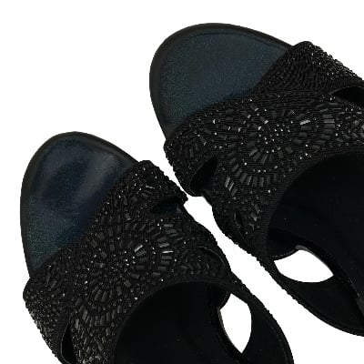 Picture of Nino Rossi Women's Block Heel Sandal Black