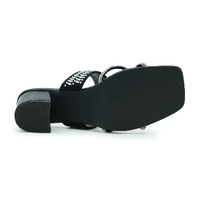 Picture of Nino Rossi Women’s Open Block High Heel Black