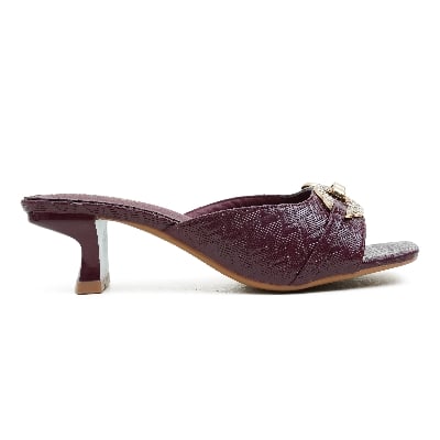 Picture of Nino Rossi Women's Block Heel Maroon