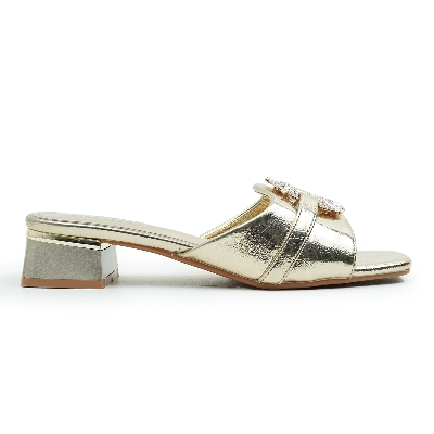 Picture of Nino Rossi Women's Block Heel Sandal Golden
