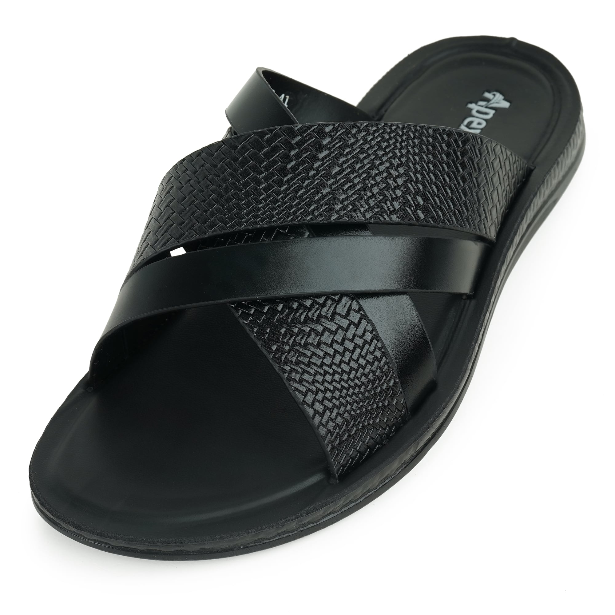 Picture of Apex Men's Cross Strap Sandal Black