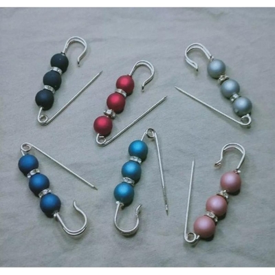 Picture of New style Hizab pin 2psc for girls - Black