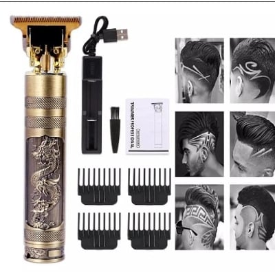 Picture of Vintage T9 Hair Cutting Machine Hair Trimmer Electric Hair Clippers Shaver Beard Trimmer Men Hair Cutting T Style Machine Rechargeable Hair Trimmer - Gold