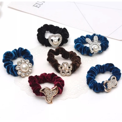 Picture of Hair Band For women 6 pieces Rubber - Multicolor