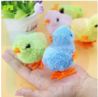 Picture of Chicken play Clockwork chick kids toys Moving Chicken key ring - Multicolor