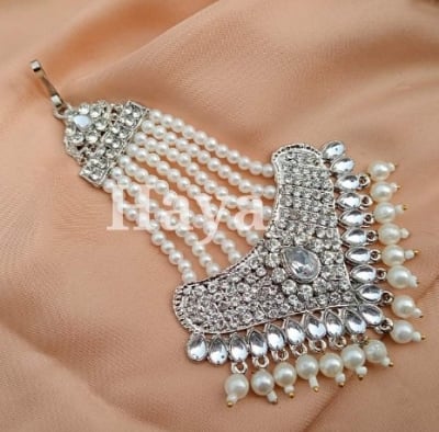 Picture of Unique Design Metal Tikli  set  for Women