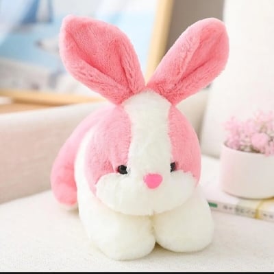 Picture of Cute Rabbit🐇 Soft Toy for Kids – Premium Plush Bunny Doll – Perfect Gift for Boys & Girls - Multicolor