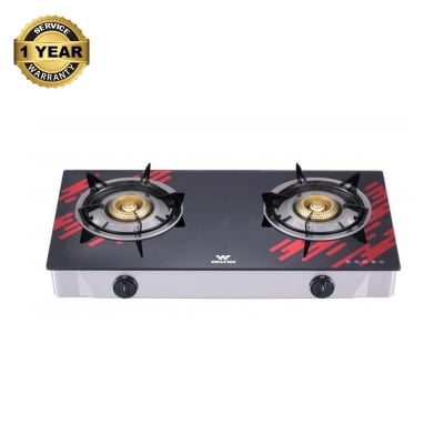 Picture of Walton gas stove WGS-Sweety Double(LPG/NG) - Red Black
