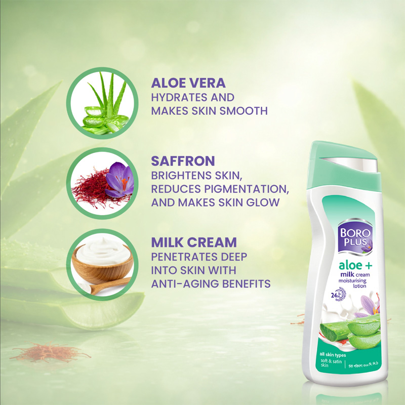 Picture of Boro Plus Aloe Vera Milk Cream Body Lotion 300ml