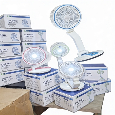 Picture of Rechargable LR 2018 Folding Fan
With LED Light
