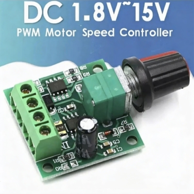Picture of 30W 2A Dc 1.8V-15V Pwm Motor Speed Controller Regulator Low Voltage Fan Speed Control Switch Pwm Adjustable Drive 5V 12V - Dc Motor