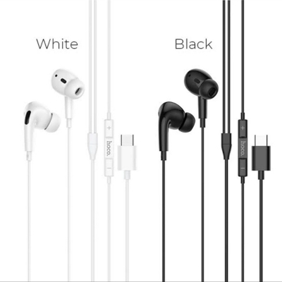 Picture of Wired Earphones Type-C M1 Pro Original Series With Mic Black And White-1ps