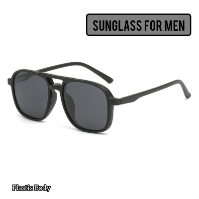 Picture of Sun Glass For Men High Quality & Full Black Sunglass Stylish & Fashionable Mate Black Frame