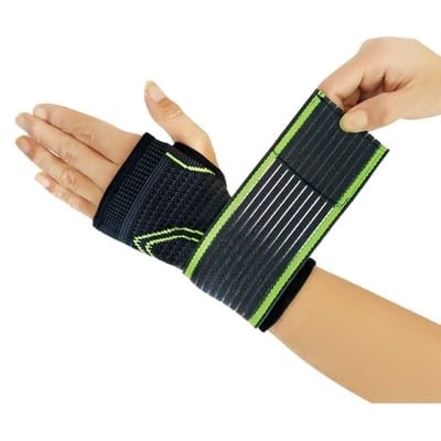 Picture of Compression Fabric High Elastic Bandage Fitness Yoga Wrist Support Crossfit Gym Powerlifting