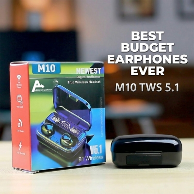 Picture of M10 9D HiFi Surround Sound TWS Headphones Wireless Bluetooth 5.0 Earbuds Sport Waterproof Earphones - Bluetooth Headphone  ● Brand Name:Wiresto ● Vocalism Principle:Dynamic ● Control Button:No ● Active Noise-Cancellation:Yes ● Communication:True Wireless
