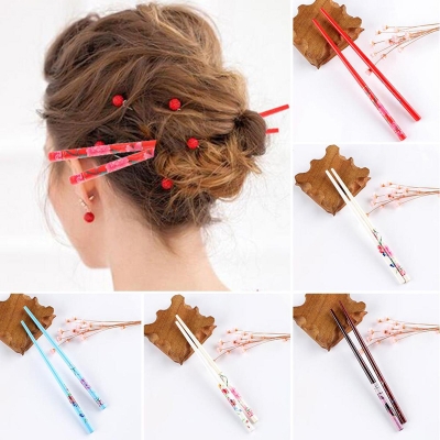 Picture of Wooden Hair Bun stick for women and girls Hair stick 1pc Multicolour