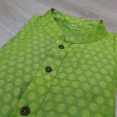 Picture of Green Panjabi For Men's Fashionable Event Ware Pirty Dress Kurta