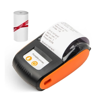 Picture of Portable Receipt Printer 58mm Mini Thermal Printing Wireless BT USB Mobile Printer with 2 Inch Thermal Paper Roll Compatible with Android/iOS/Windows System for Small Business Restaurant Retail Store