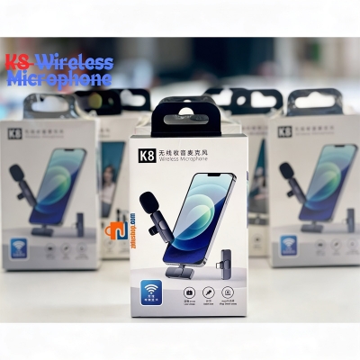 Picture of K8 Official Microphone High Quality Material Wireless Microphone For Smartphone Type C For Vlog Video Creators