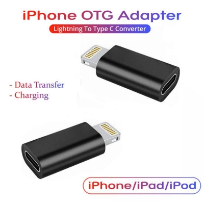 Picture of Type-C To Lightning OTG or Charging Convator Matel Body For iPhone Mobile