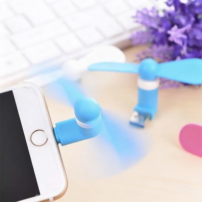Picture of USB portable Mini fan for smartphone and power bank Type B supported high quality cooling system