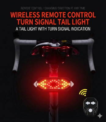 Picture of Remote Control Cycle Indicator - Wireless Bicycle Tail Indicator Light Turn Signals - Bike & Bicycle Waterproof Turn Signals Remote Control