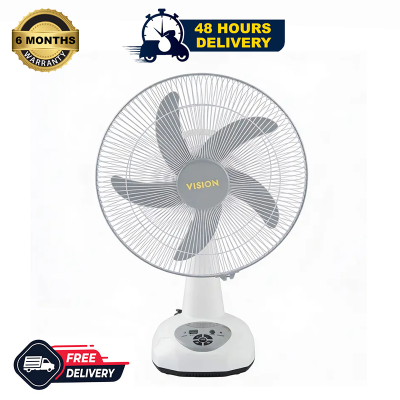 Picture of VISION Rechargeable Table Fan-16'' White